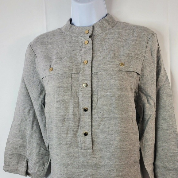 Lacoste Gray Sweatshirt Sweater Dress Tunic - Picture 8 of 12